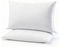 Almohadas planas ultrafinas Gooeb, tamaño king, juego de 2 almohadas extra suaves con relleno alternativo de plumón para quienes duermen boca abajo o boca arriba, colección hotelera, 20 x 36 pulgadas.