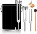 2026 PremiumTuning Forks for Healing Resonance Set 128Hz, 136.1Hz, 256Hz, 384Hz & 512Hz for Yoga, Meditation, Sound Therapy, Stress Relief, Sleep & Chakra Balance