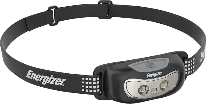 Energizer Linterna Frontal LED, Luz Frontal Cabeza, Camping, Deporte, 60 Lumenes, Pilas