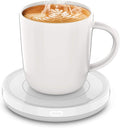 BESTINNKITS Juego de café inteligente con encendido/apagado automático, taza con inducción por gravedad para uso en escritorio de oficina, calentador de tazas con placa calefactora de cera para velas