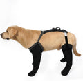 COODEO Dog Socks to Prevent Licking Paws, Waterproof Boots for All Four Legs with Non-Slip Soles, Protective Paw Covers for Wounds, Licking Prevention Shoes for Dogs (Black, L)