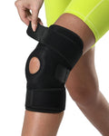 Rodillera SUJAYU para hombres y mujeres, rodilleras para el dolor de rodilla, soporte abierto para el tendón rotuliano, soporte de compresión para desgarro de menisco (negro).