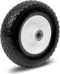 Llanta Sólida sin Aire MaxxHaul 30cm 4.10/3.50-15cm Rueda con Orificio de 2.5cm con Adaptador de 1.6cm - Rodamientos Dobles Sellados Centro de 9.5cm - Remolque Carrito/Reemplazo de Carretilla - Capacidad 150kg 1-Paquete (50924)