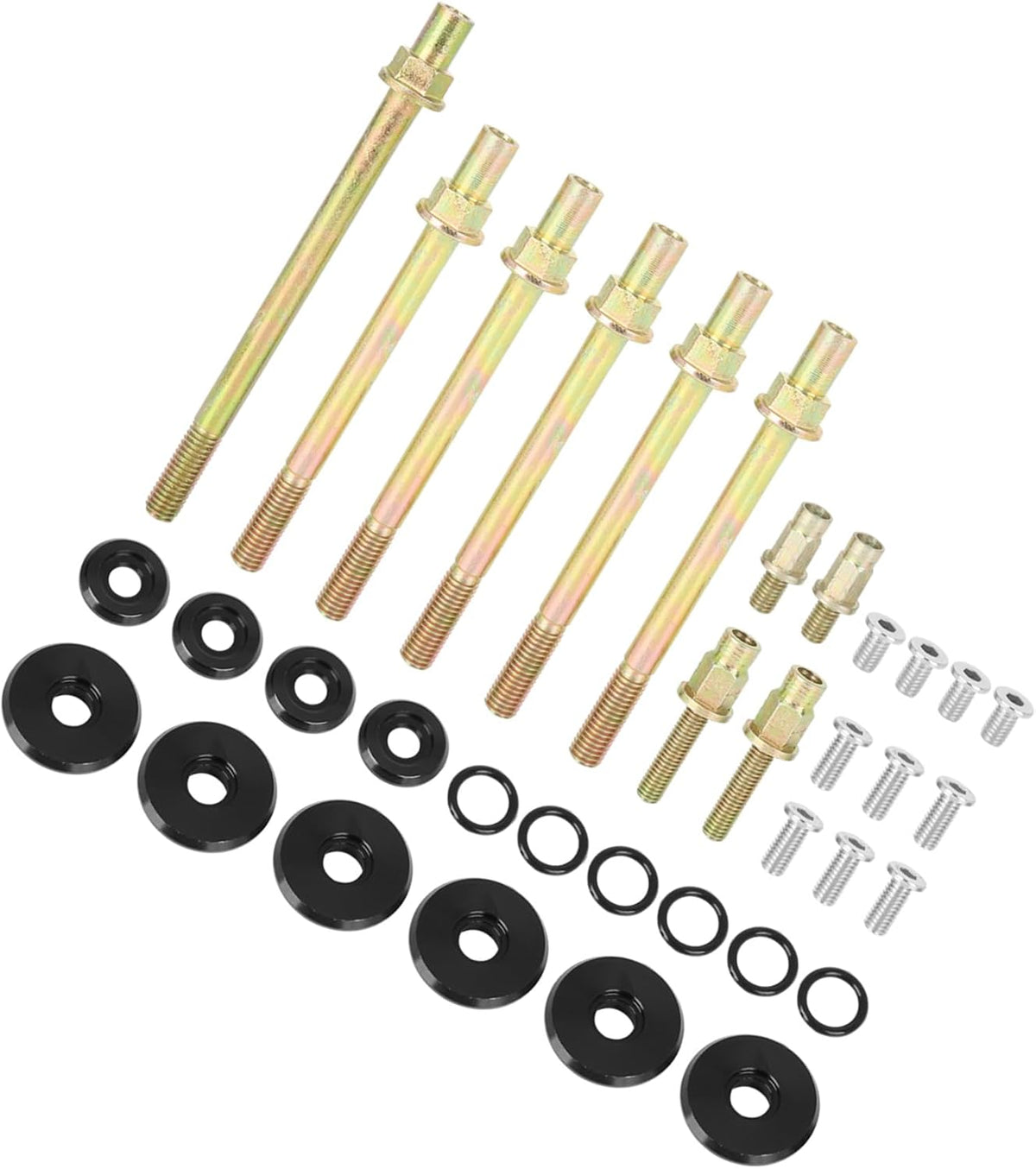 Kit de arandelas, pernos y juntas de tapa de válvulas de motor de perfil bajo de aleación de aluminio VekAuto para accesorios de automóviles Honda serie K