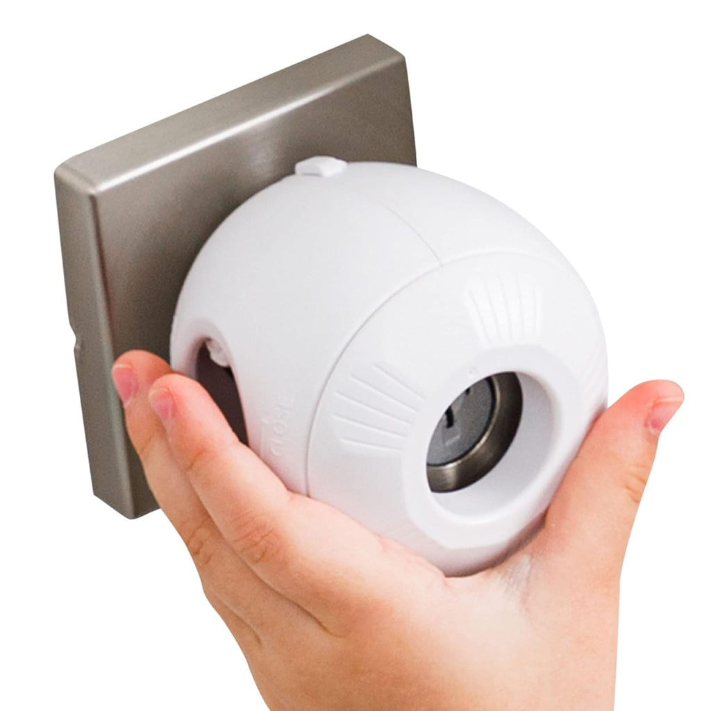 Protectores de Pomo de Puerta para Niños – Pack de 4, Doble Seguro | Sin Herramientas | Blanco