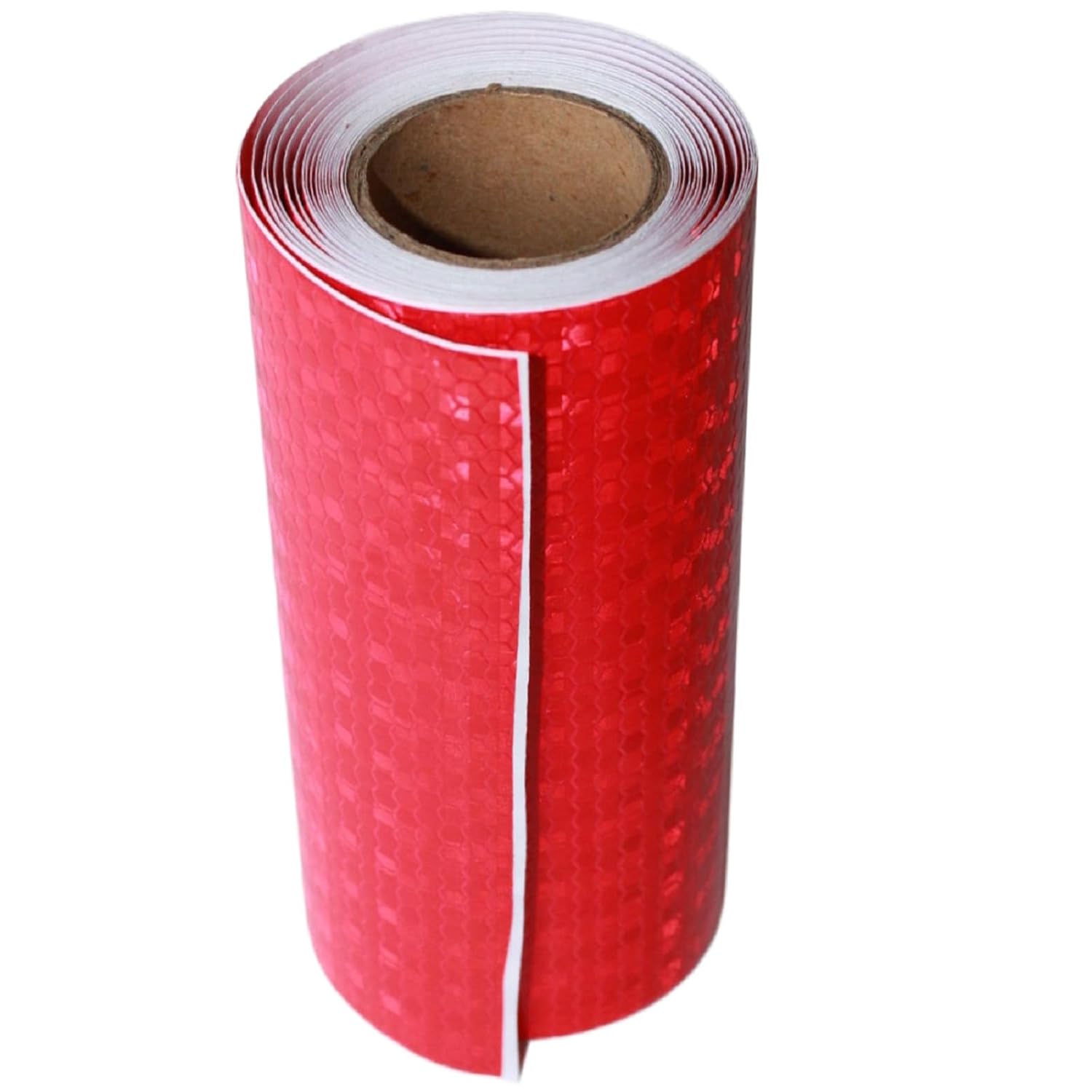 Cinta Reflectiva Roja Impermeable – 15.5cm x 3m, Alta Visibilidad, Adhesivo Fuerte