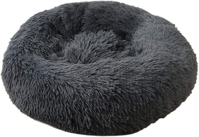 Cama Cueva para Perros y Gatos 70cm – Sofá Cama Cálido y Suave | Gris Oscuro