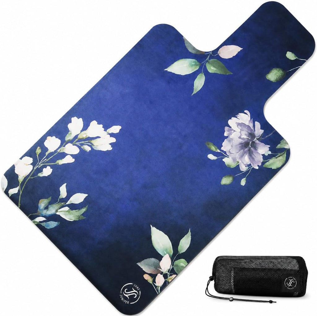 Esterilla para Pilates Reformer, Toalla para máquina de Pilates Reformer, Esterilla de ejercicios, Esterilla de gimnasio, Mini esterilla de yoga de viaje con base de goma negra, Ligera, Antideslizante, Esterilla portátil con bolsa de transporte