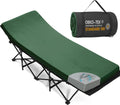 NO TRAE BOLSA-Colchoneta para catre de camping CYMULA de 5 cm (2 pulgadas) de espuma viscoelástica, colchoneta para catre plegable, equipo de camping portátil enrollable para acampar en coche, tienda de campaña de viaje, base antideslizante e impermeable