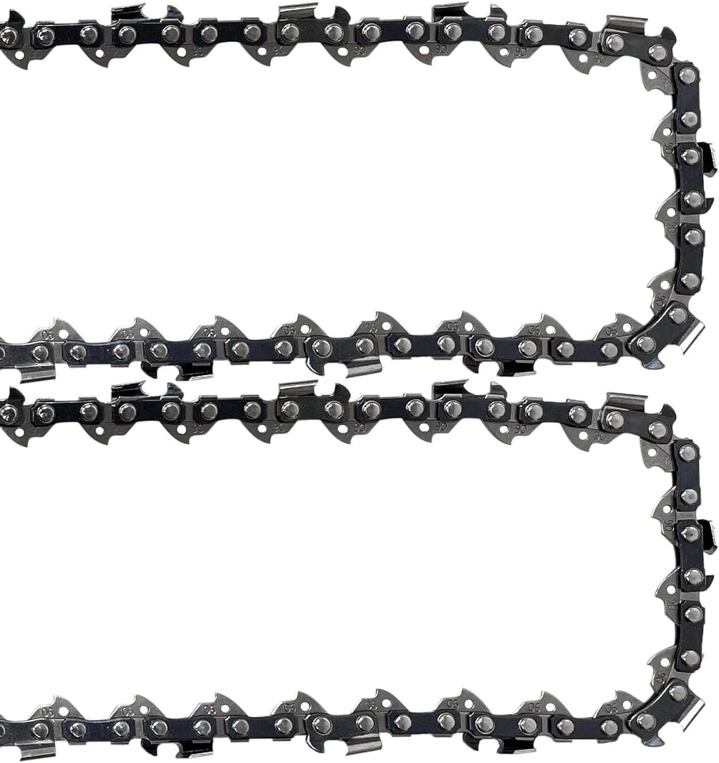 Oulisen Chainsaw chain 16 Inch Chainsaw Chain 2-Pack S55, 3/8" LP Pitch - .050" Gauge - 55 Drive Links Low-kickback fits Craftsman,S-tihl MS 170, MS 180, and MS 180 C (91YNS55X3)