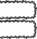 Oulisen Chainsaw chain 16 Inch Chainsaw Chain 2-Pack S55, 3/8" LP Pitch - .050" Gauge - 55 Drive Links Low-kickback fits Craftsman,S-tihl MS 170, MS 180, and MS 180 C (91YNS55X3)
