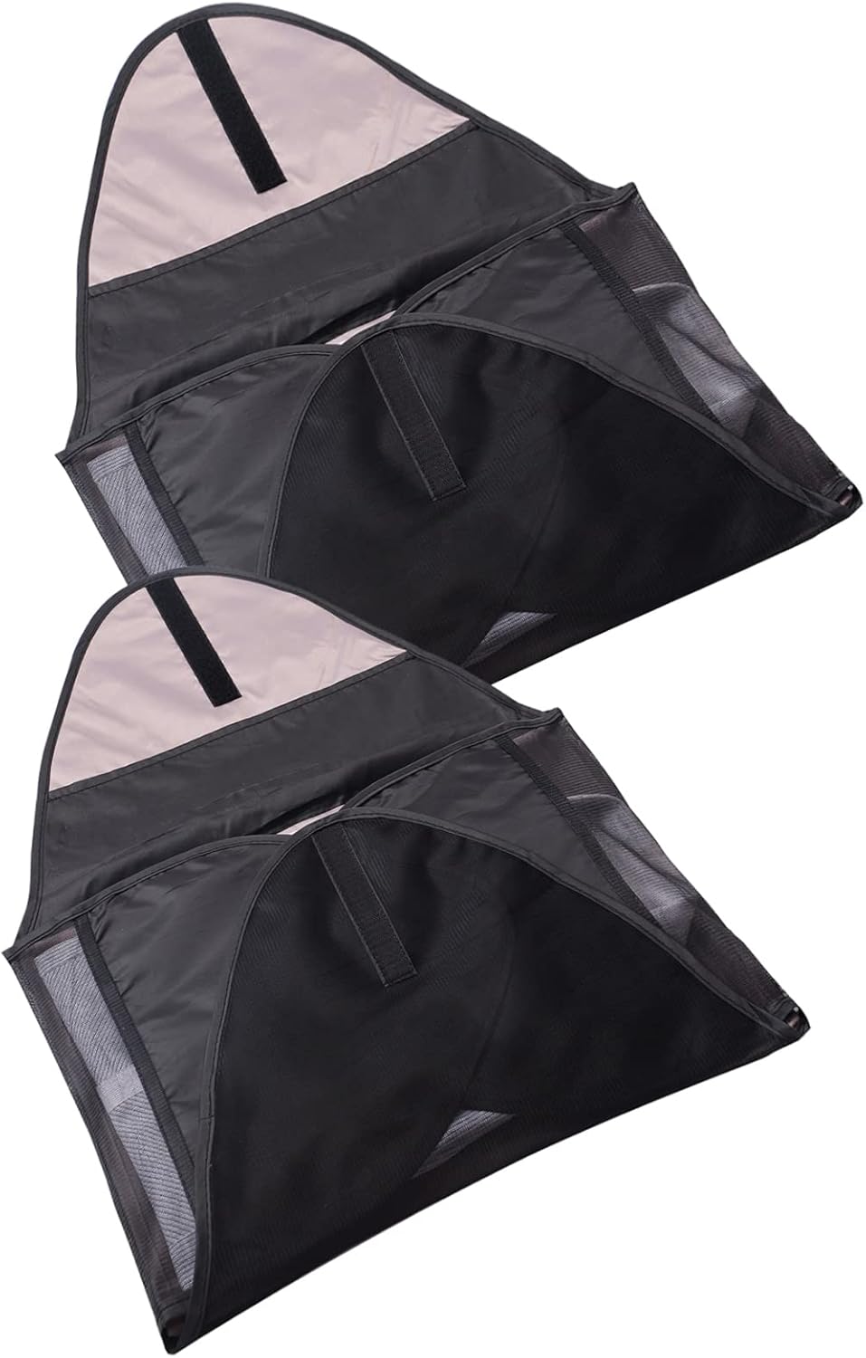 2 carpetas para guardar ropa de viaje, organizador de ropa, bolsa de viaje, accesorio de equipaje, color negro. 
