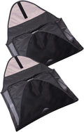 2 carpetas para guardar ropa de viaje, organizador de ropa, bolsa de viaje, accesorio de equipaje, color negro. 