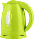 USADO-Hervidor eléctrico OVENTE, 1,7 L, calentamiento rápido de agua para café o té, libre de BPA, con indicador de nivel de agua, apagado automático, protección contra ebullición en seco, luz indicadora y filtro extraíble, color verde KP72G.