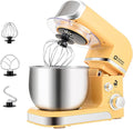 Kitchen in the box Batidora de Pie, Batidora Eléctrica Pequeña de Alimentos de 3.2 Qt, Batidora de Cocina Ligera Portátil de 6 Velocidades para Uso Diario con Batidor de Huevos, Gancho de Masa