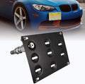 Adaptador de gancho de remolque para parachoques delantero Runmade, soporte de montaje para matrícula, compatible con BMW E39, E46, E90, E91, E92, E93, E70, E71, F10 y F30 