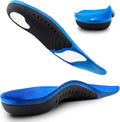 Plantillas para fascitis plantar, plantillas ortopédicas de gel para correr con soporte para arco alto (para hombres y mujeres), ideales para aliviar el dolor de pies planos, el dolor de arco, la pronación y la metatarsalgia (recortables)
