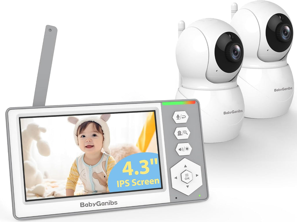 Monitor de Bebé Digital Inalámbrico 4.3" LCD | Cámara de Video Smart ECO 2.4 GHz