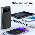 Power Bank Portátil Lilio 60,000 mAh con Carga Rápida de 22.5W – Batería Externa de Alta Capacidad para Smartphones y Dispositivos | Color Negro