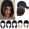 Gorra de Béisbol con Extensiones de Cabello Sintético Lacio – Peluca Integrada Ajustable