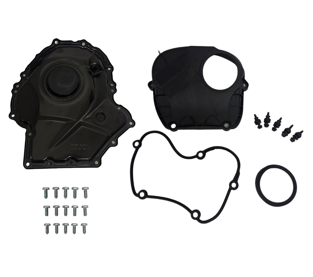 Juego de tapas de distribución del motor CEYGXICE con junta, compatible con Audi A3 A4 A5 A6 TT Allroad Q3 Q5 1.8T 2.0T 2007-2017 Beetle Jetta Passat Tiguan Sharan Scoricco Golf GTI EOS CC, OE#06H103269C, 06H109210AE