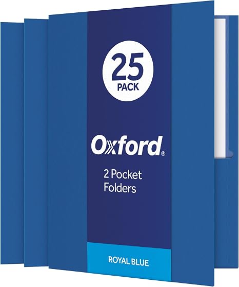Oxford – Carpetas de Doble Bolsillo (Paquete de 25)