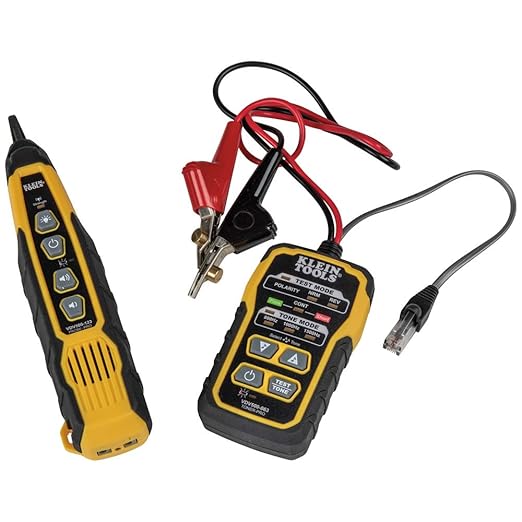 Klein Tools - Kit de generador de tono y sonda para rastreo de cables VDV500-820, probador de continuidad para cables Ethernet, teléfono, bocina, coaxiales, de video y de datos, RJ45, RJ11, RJ12