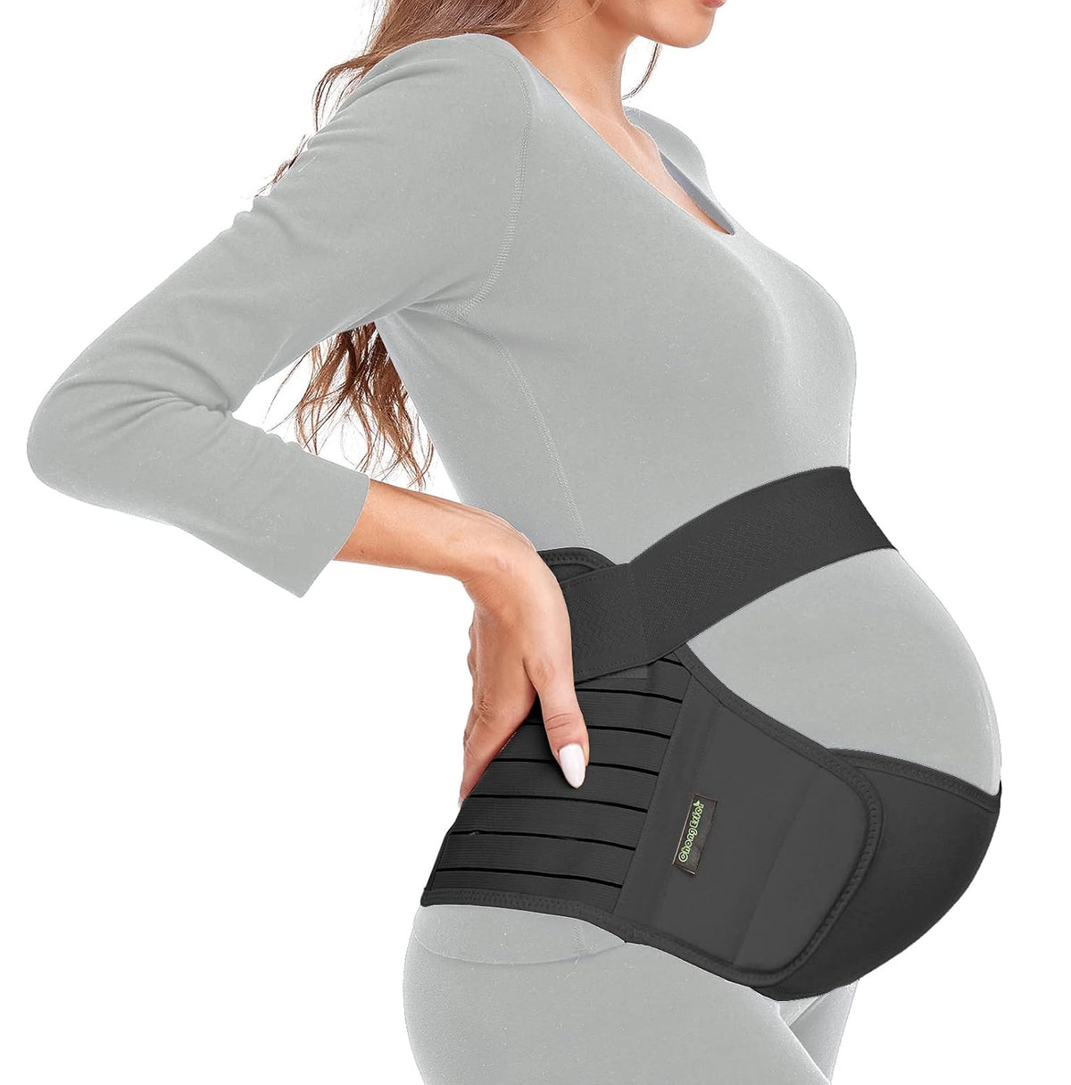 Usado - Cinturón Maternidad ChongErfei, Cinturón Soporte Embarazo 3 en 1 para Dolor Espalda Pelviano Cadera, Banda Maternidad Soporte Barriga Embarazo (S: Ajusta Abdomen 31.5"-43.3", Negro)