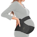 Cinturón de maternidad ChongErfei, cinturón de soporte 3 en 1 para el embarazo, ideal para aliviar el dolor de espalda, pelvis y cadera. Banda de soporte abdominal para el embarazo (M: se ajusta a un abdomen de 90-120 cm, color negro).