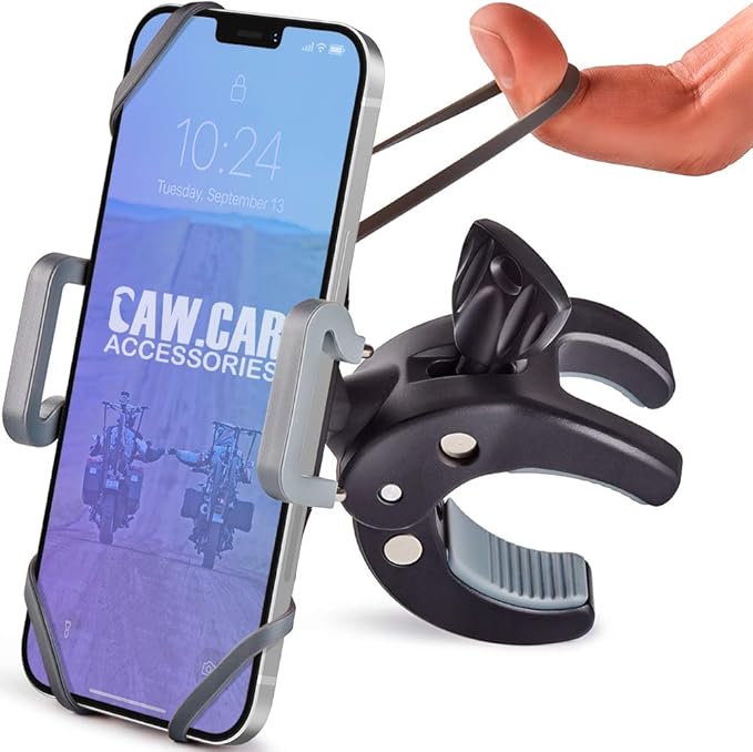 Soporte de Teléfono para Moto y Bicicleta CAW.CAR — Metal, Irrompible, Universal