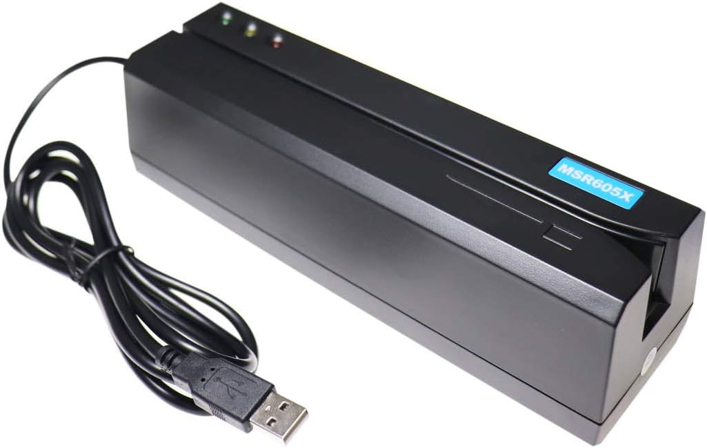 Lector Escritor de Tarjeta Magnética USB MSR605X 3 Pistas – Compatible con MSR206, MSR605, MSR606