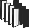 Pack de 4 Filtros de Repuesto A Fable ProHEPA 8000 con Pre-Filtros de Carbón – Compatible con Purificadores Veva Pro 8000