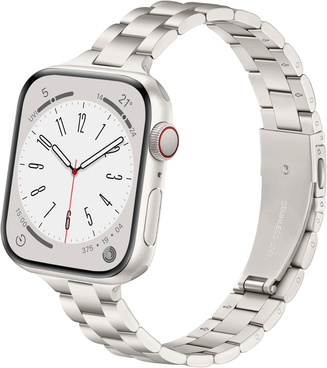 Lenrao Compatible Apple Watch Bands for Women, Metal light Starlight for iWatch Band 38mm 41mm 44mm 45mm 42mm,Thin Stainless Steel Strap for Apple Watch Band Series 11 10 9 8 7 6 5 4 3 2 1 SE