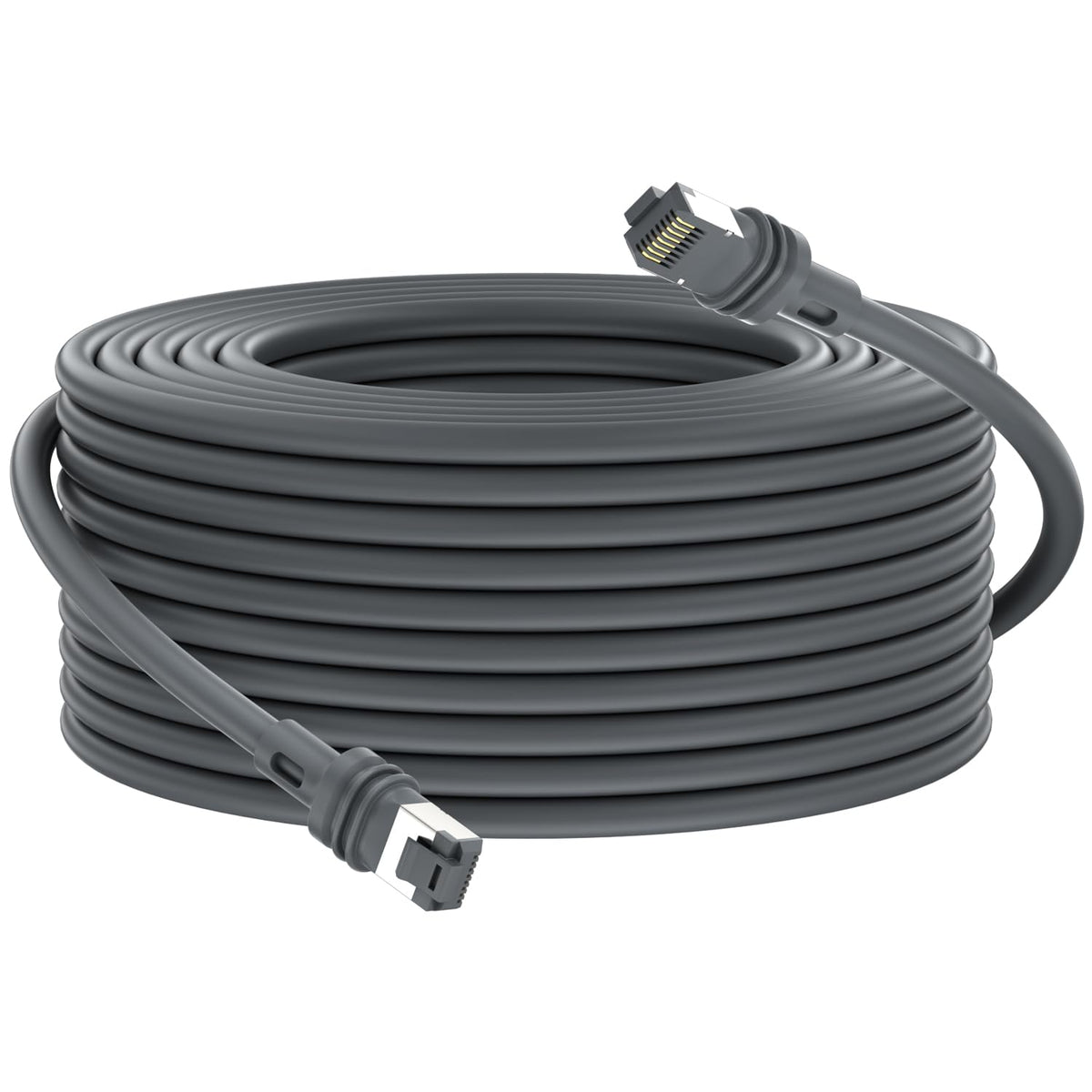 looyotul Cable Starlink Gen 3 de 15.2 m, Cable de Extensión de Reemplazo de Satélite Rectangular V3 de Alta Velocidad, Cordón Ethernet Duradero, Resistente a la Intemperie, Resistencia a Altas Temperaturas, Uso Interior/Exterior