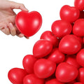 COLOR ROSADO-INCOMPLETO-Sumind 50 pelotas antiestrés con forma de corazón de 4 x 4 cm, juguetes para apretar de crecimiento lento, ideales como recompensa en carnavales, para rellenar regalos de bodas .