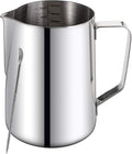 Jarra espumadora de leche Nicunom de 1500 ml, taza espumadora de leche de acero inoxidable 304 de 1500 ml, jarras para vaporizar con lápiz artístico, accesorios de barista para café espresso, capuchino y latte art.