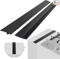 Cubierta de silicona para encimera de estufa (paquete de 2), fácil de limpiar, resistente al calor, relleno de huecos anchos y largos, sella derrames entre mostradores, horno, estufas, lavadoras
