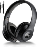 X5 - Auriculares inalámbricos de radio FM con Bluetooth, micrófono integrado, auriculares de radio recargables y portátiles, auriculares sobre la oreja con orejeras suaves, sonido estéreo, para correr, ciclismo, corte de césped
