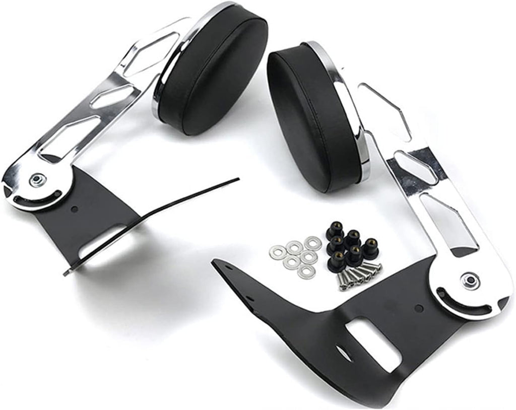 ARTICULO VIENE COMO SE MUESTRA EN LA SEGUNDA IMAGEN ) Descansabrazos Trasero para Motocicleta GTYKMY | Almohadillas Ajustables para Pasajero | Compatible con Honda Goldwing GL1800 2001-2017