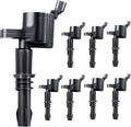 Paquete de 8 bobinas de encendido compatibles con Ford Lincoln 4.6L 5.4L 5.8L 6.8L Expedition Explorer F-150 F-250 F-350 Super Duty Mustang Explorer Navigator 2004 2005 2006 2007 2008 2009, DG511 C1541 FD508