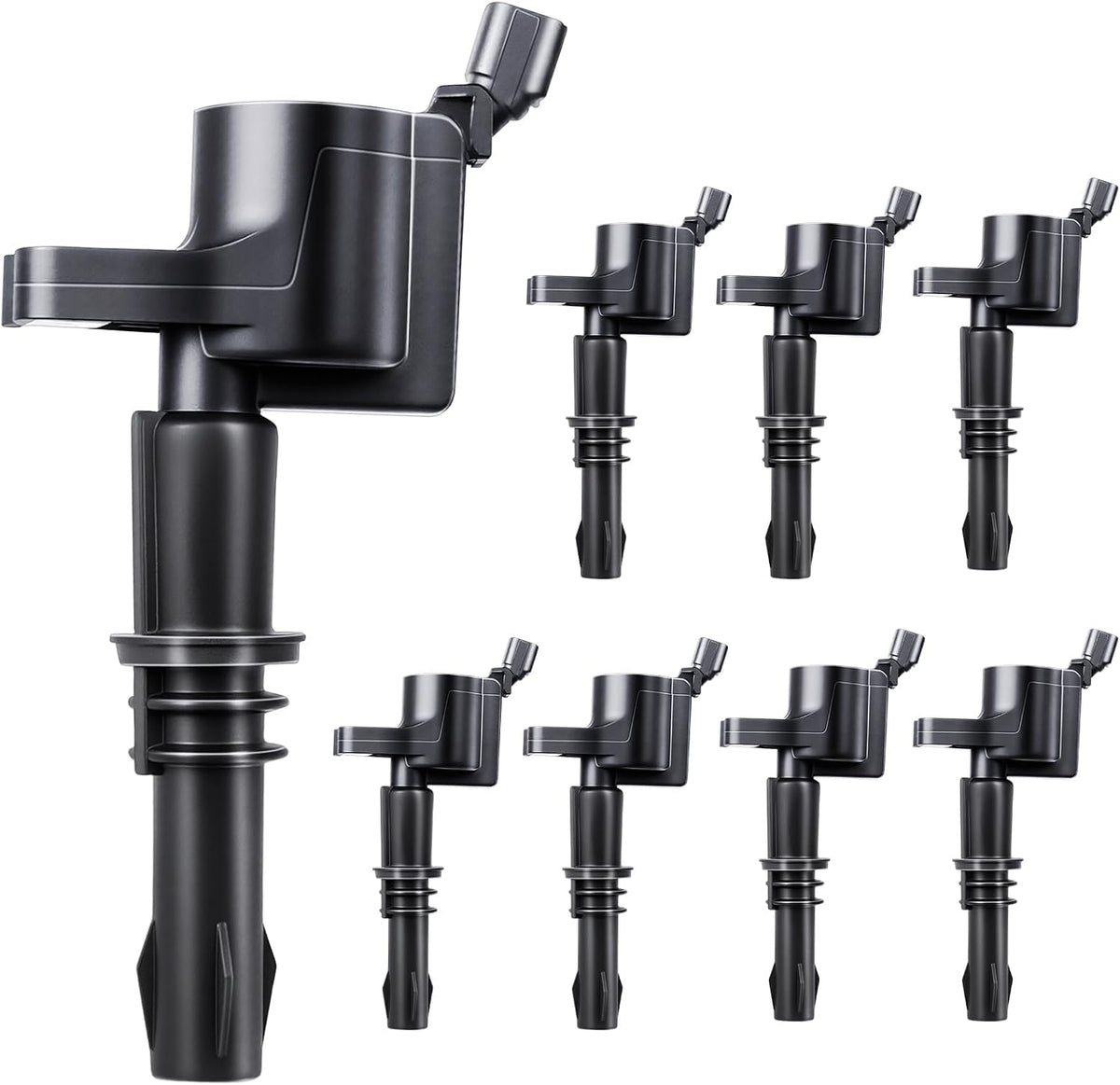 Paquete de 8 bobinas de encendido compatibles con Ford Lincoln 4.6L 5.4L 5.8L 6.8L Expedition Explorer F-150 F-250 F-350 Super Duty Mustang Explorer Navigator 2004 2005 2006 2007 2008 2009, DG511 C1541 FD508