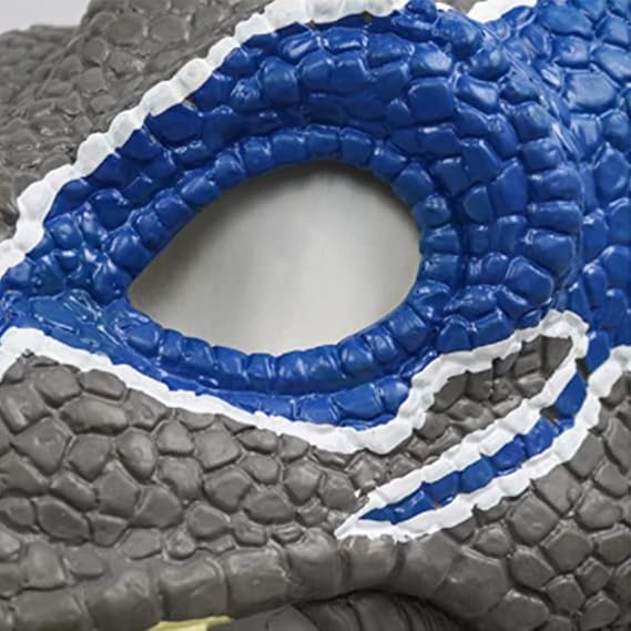 Máscara de Dinosaurio Velociraptor Oulores – Látex con Mandíbula Móvil | Halloween, Cosplay y Fiestas Temáticas
