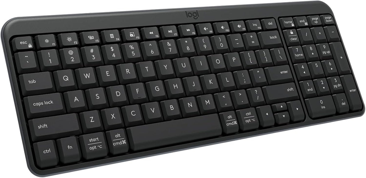 Logitech Teclado Bluetooth inalámbrico compacto K250 con teclado numérico