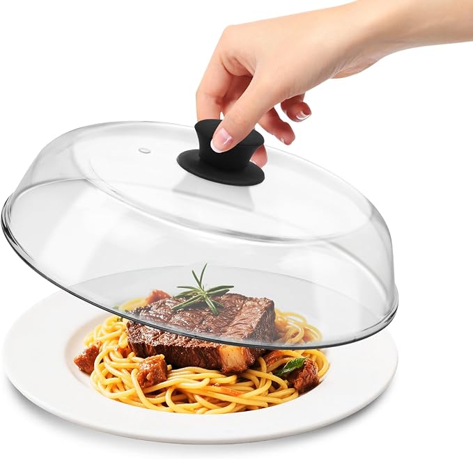 Tapa de 10 Pulgadas de Vidrio para Microondas con Protección contra Salpicaduras