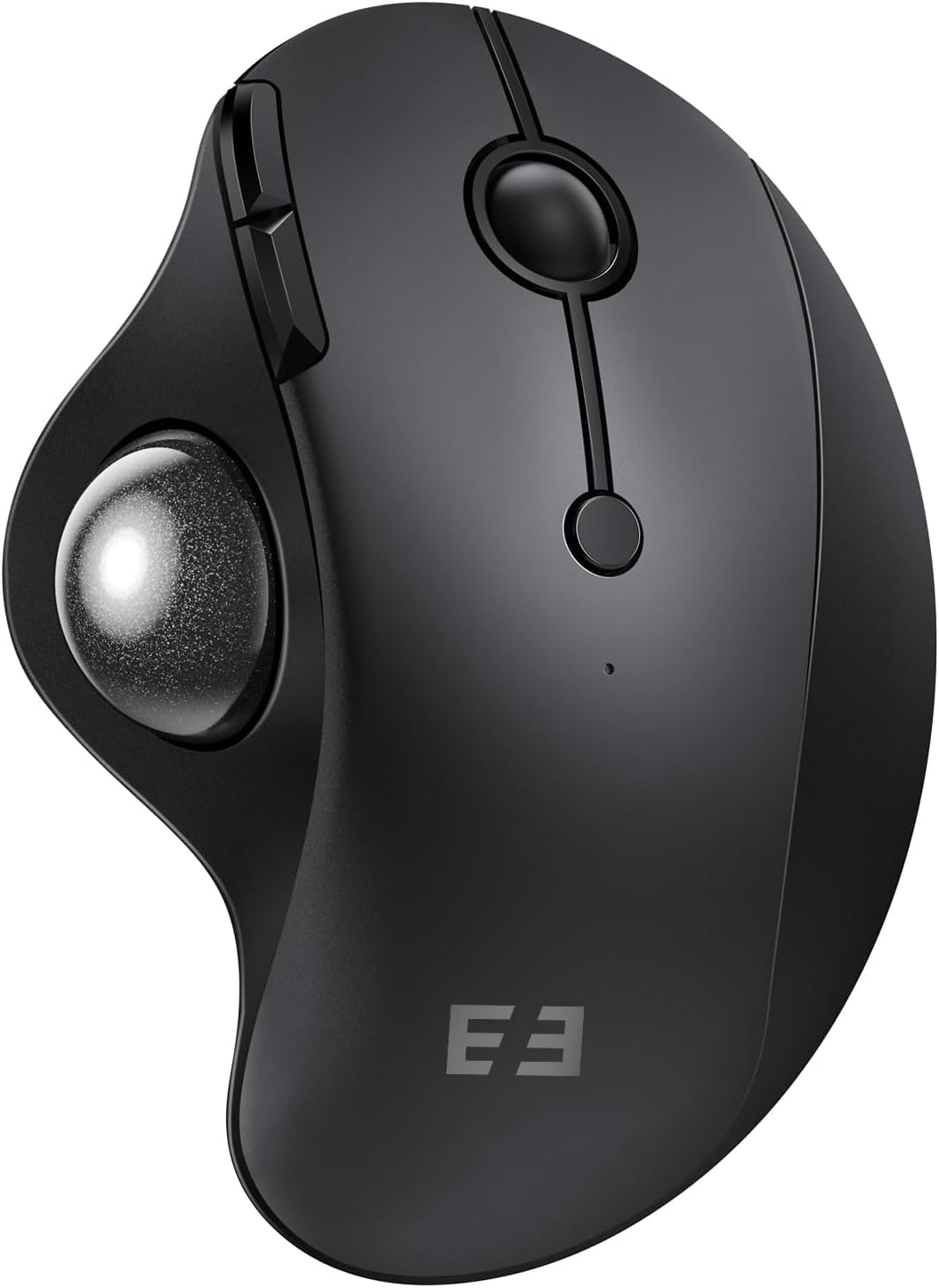 seenda Wireless Trackball Mouse Ergonomic - Bluetooth Rollerball Mouse Rechargeable, 3 Device Connection (Bluetooth/USB) Thumb Control Mice Compatible for Mac/Android/Windows Computers - Black