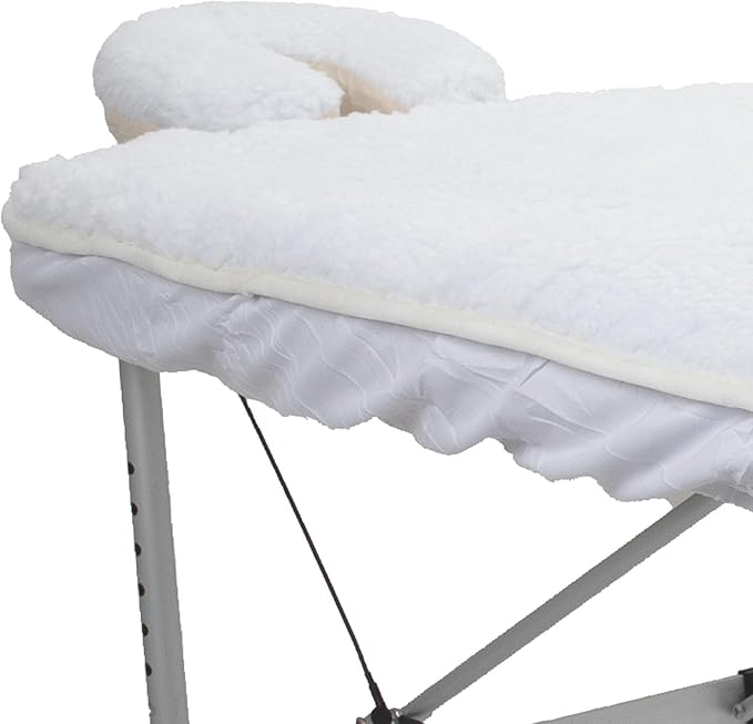 ForPro Premium Pro - Juego de almohadillas de mesa de masaje de forro polar, extrasuaves, hipoalergénicas, incluye almohadilla para mesa de masaje y funda para reposo facial, 31 pulgadas de ancho x 72