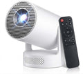 COLOR BLANCO Y NEGRO-Mini proyector 4K, WiFi y Bluetooth 5.4, aplicaciones integradas