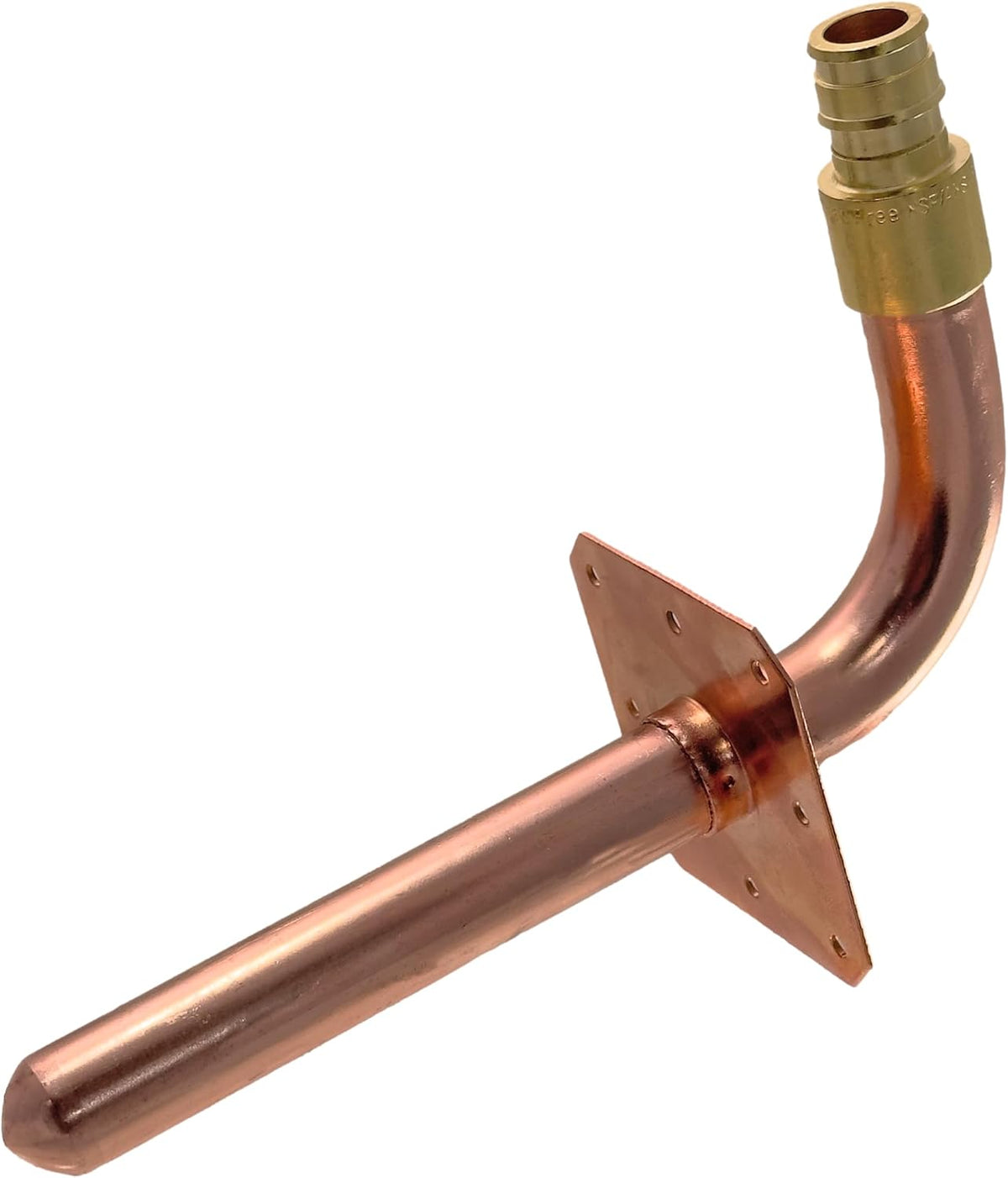 Paquete de 10 XFITTING Codo de expansión Pex A de 1/2" con brida, 3.5" x 6"