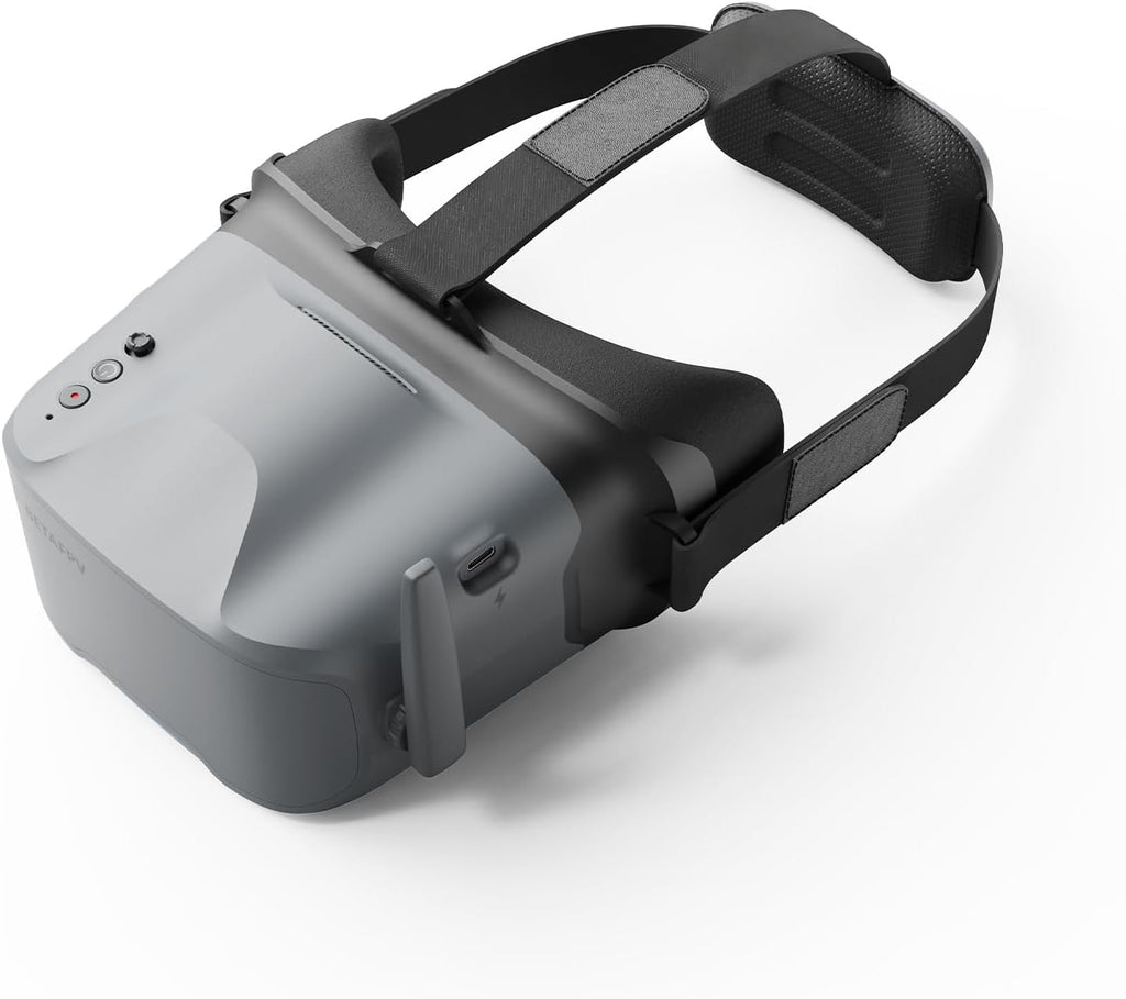 No incluye cables. Gafas FPV BETAFPV VR04 con función DVR, 5.8G, 48 canales, pantalla de 4.3 pulgadas, 800 x 480 píxeles, NTSC/PAL, batería integrada de 2000 mAh, compatible con grabación y reproducción