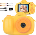 Cámara Mafiti para niños, mini cámara digital HD de 26 MP para selfies, cámara para niños pequeños con video 1080p, juguete para exteriores para vacaciones, regalo de cumpleaños y Navidad para niños y niñas de 3 a 8 años (naranja).